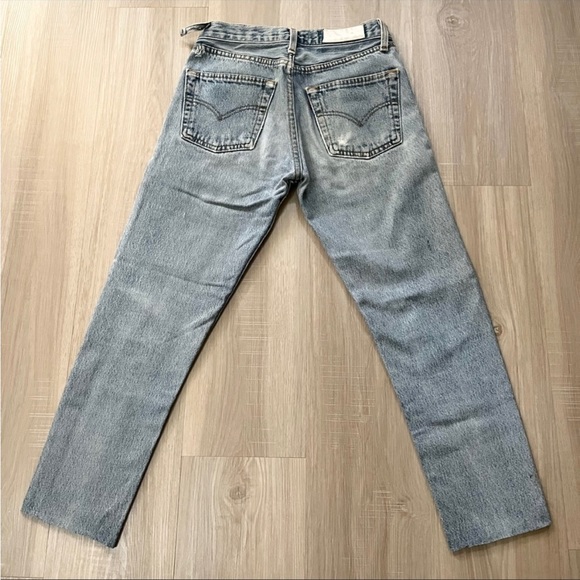 Redone vintage levi’s 501 cropped jeans - Picture 2 of 11